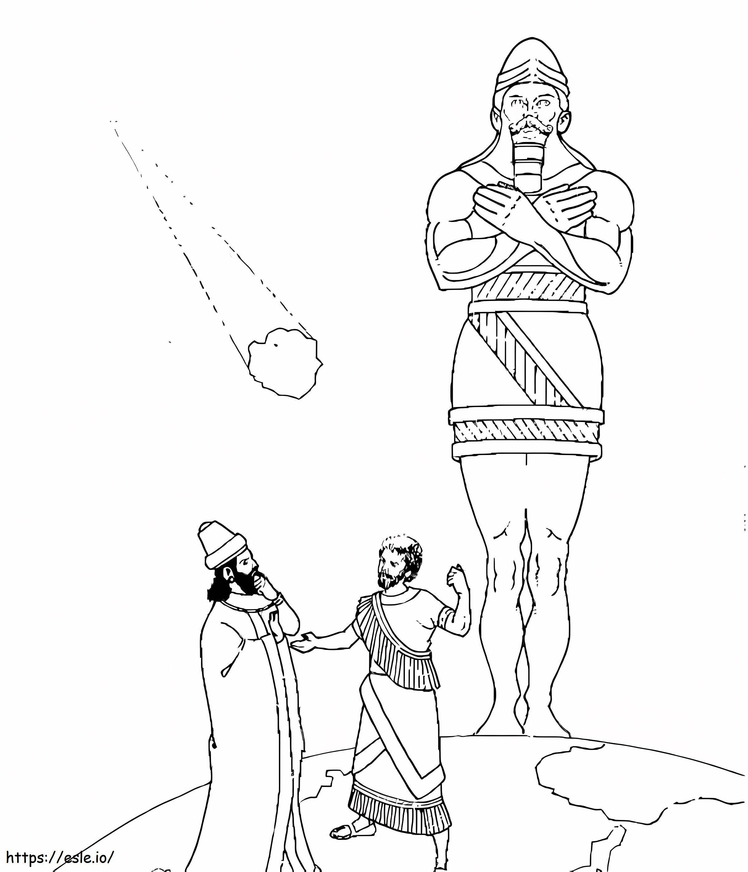 Raja Nebukadnezar Dan Patung Meteorit Gambar Mewarnai