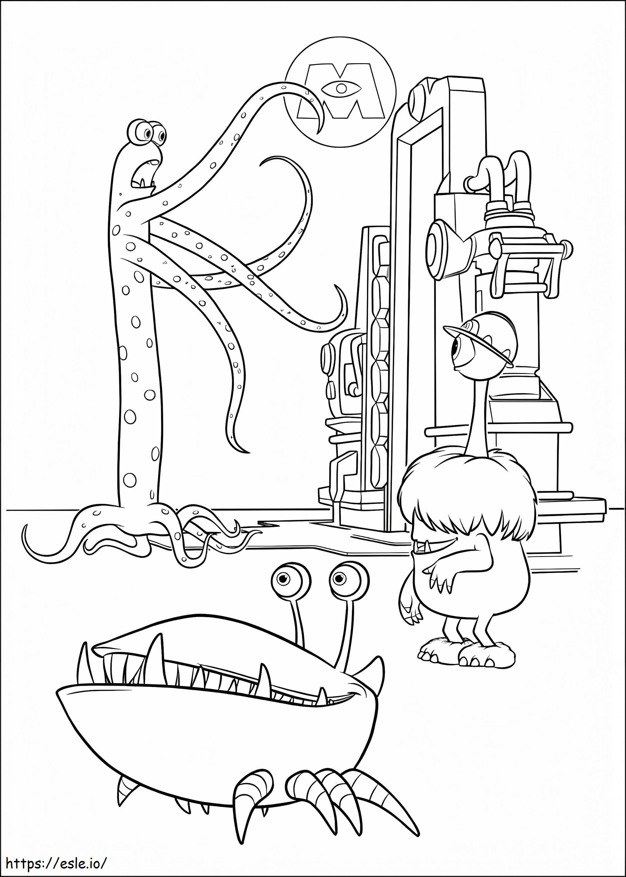 Monsters University 12 coloring page