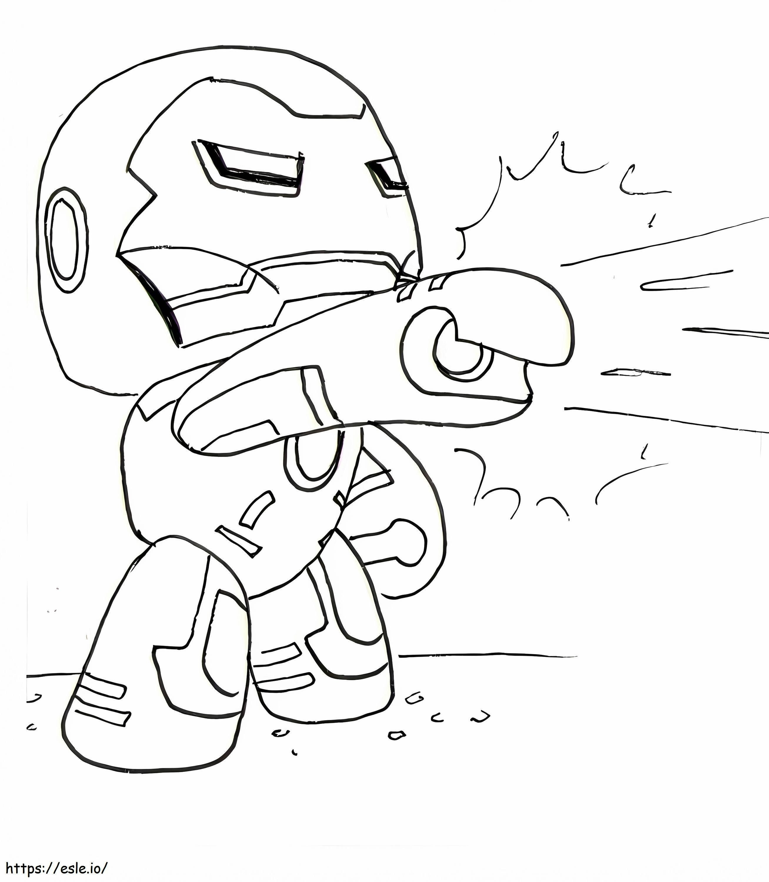 Funny Lego Iron Man coloring page