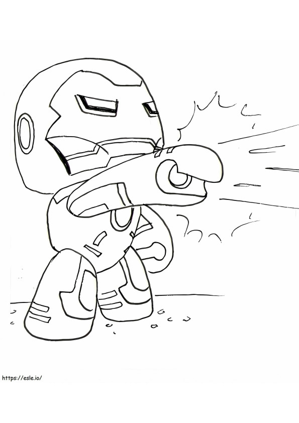 Funny Lego Iron Man coloring page
