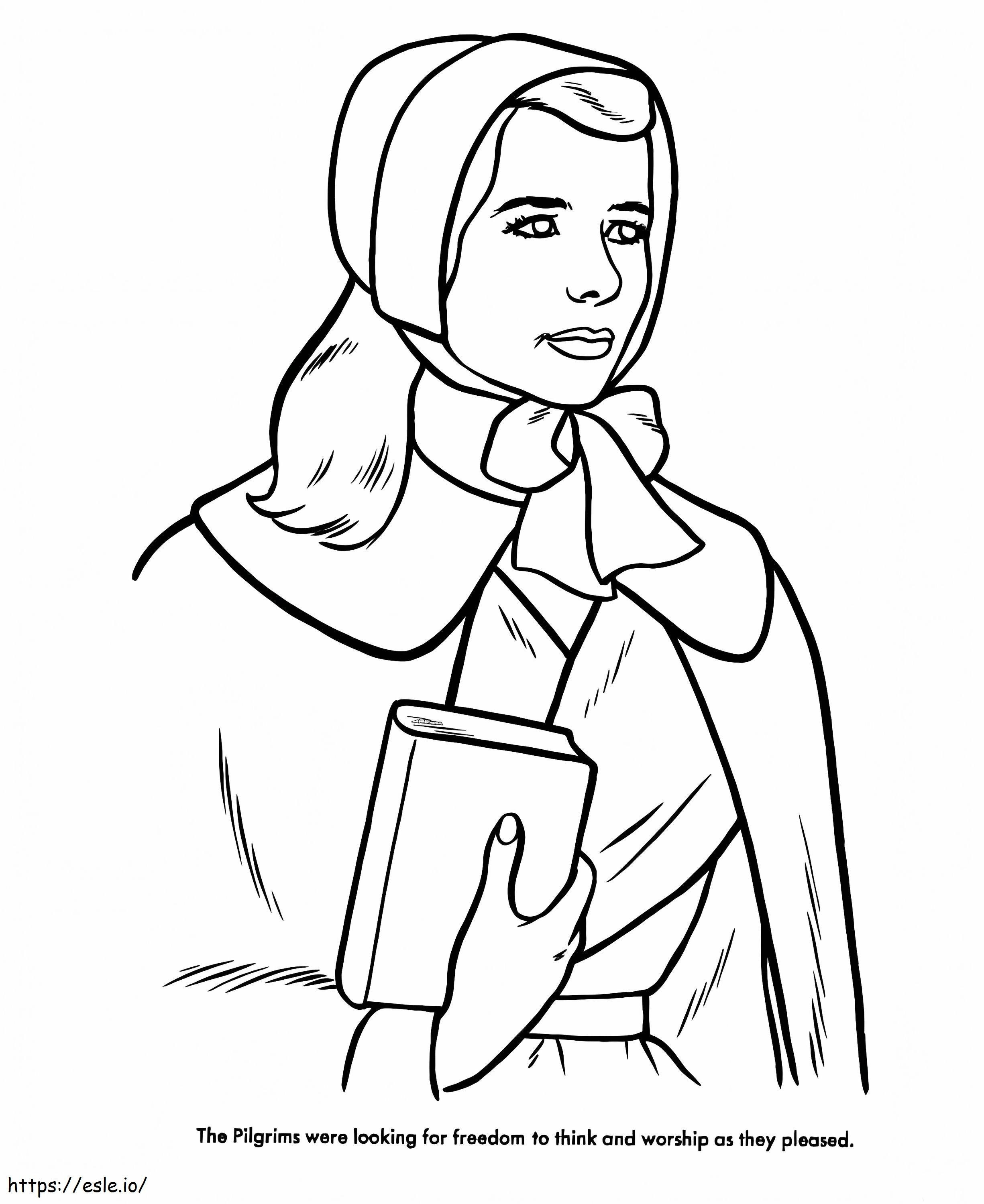 The Pilgrim coloring page