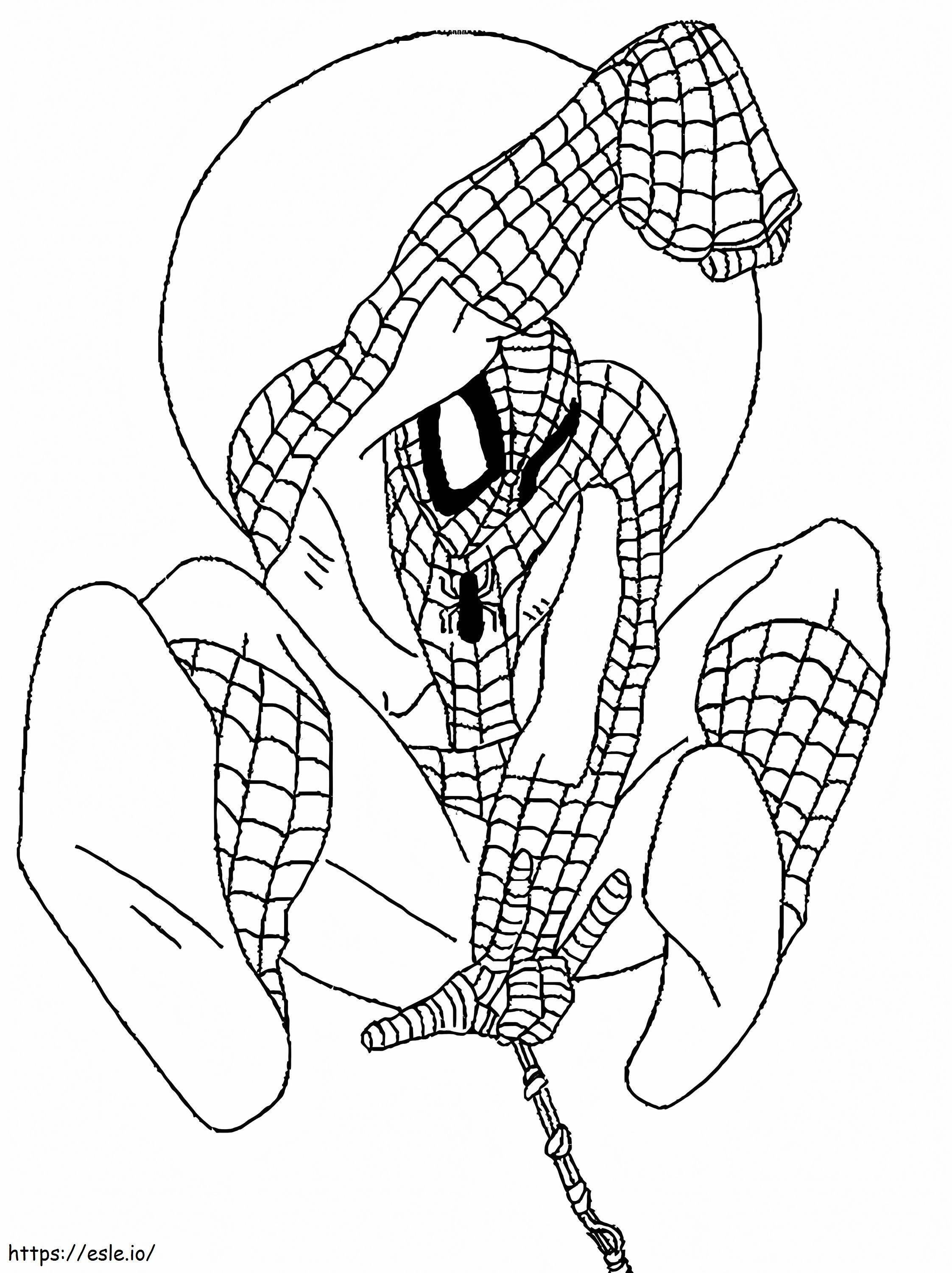 Homem-Aranha 4 para colorir