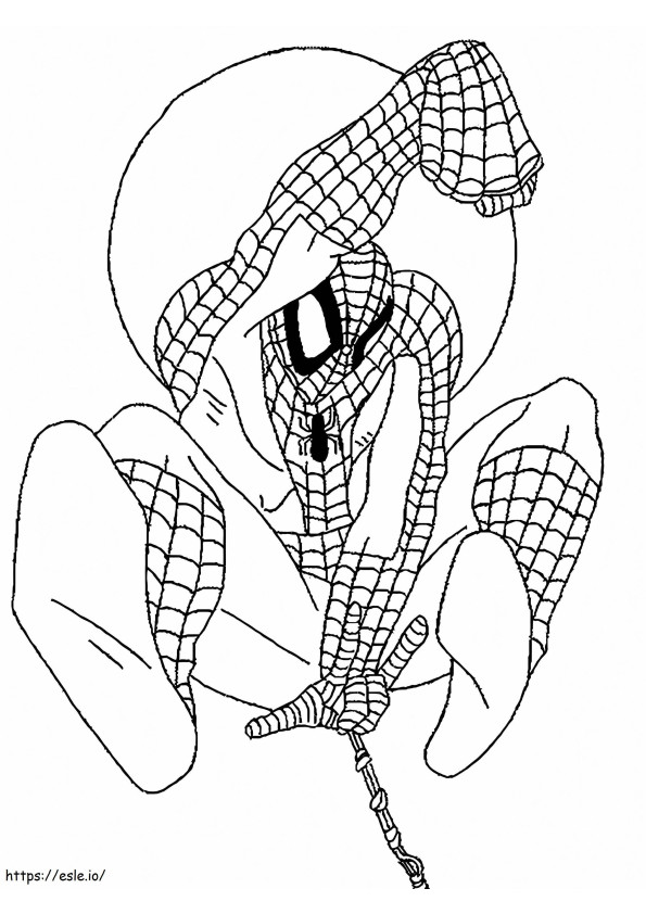 Omul Păianjen 4 de colorat