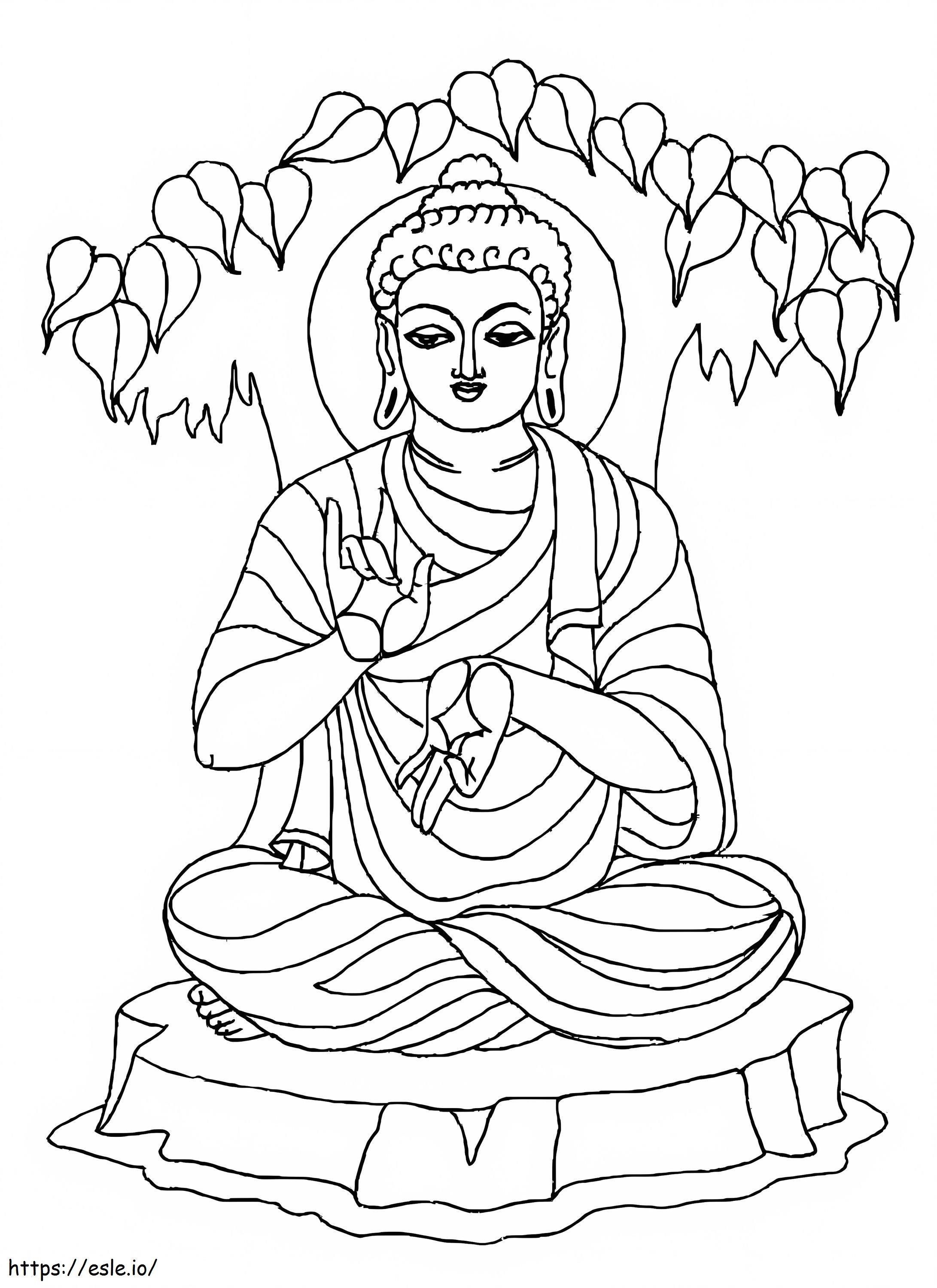 Boeddha kleurplaat kleurplaat