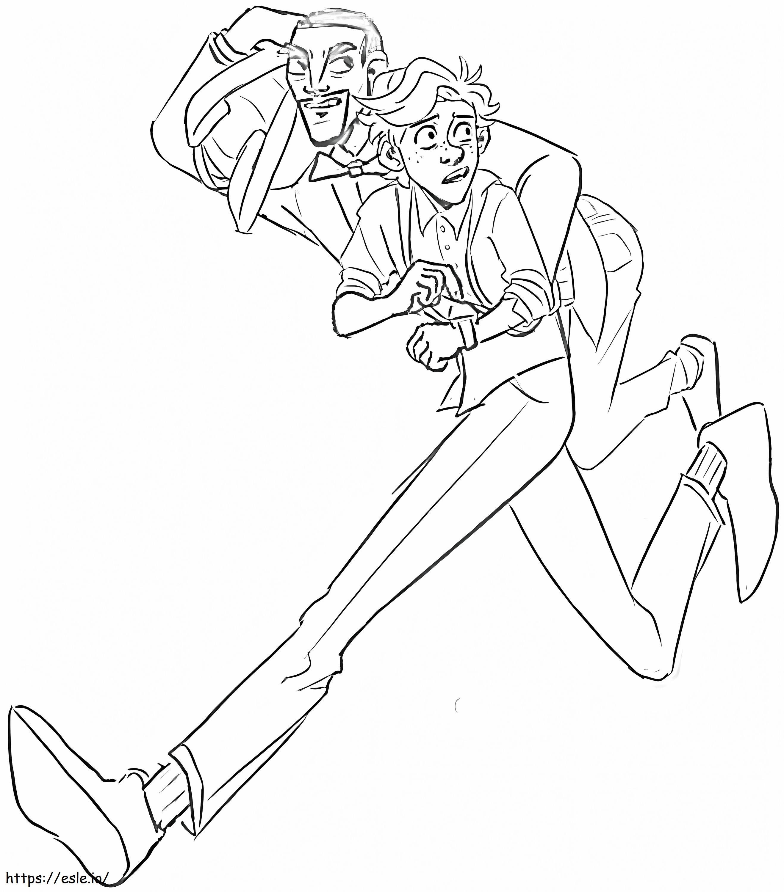 Lance Sterling And Walter coloring page