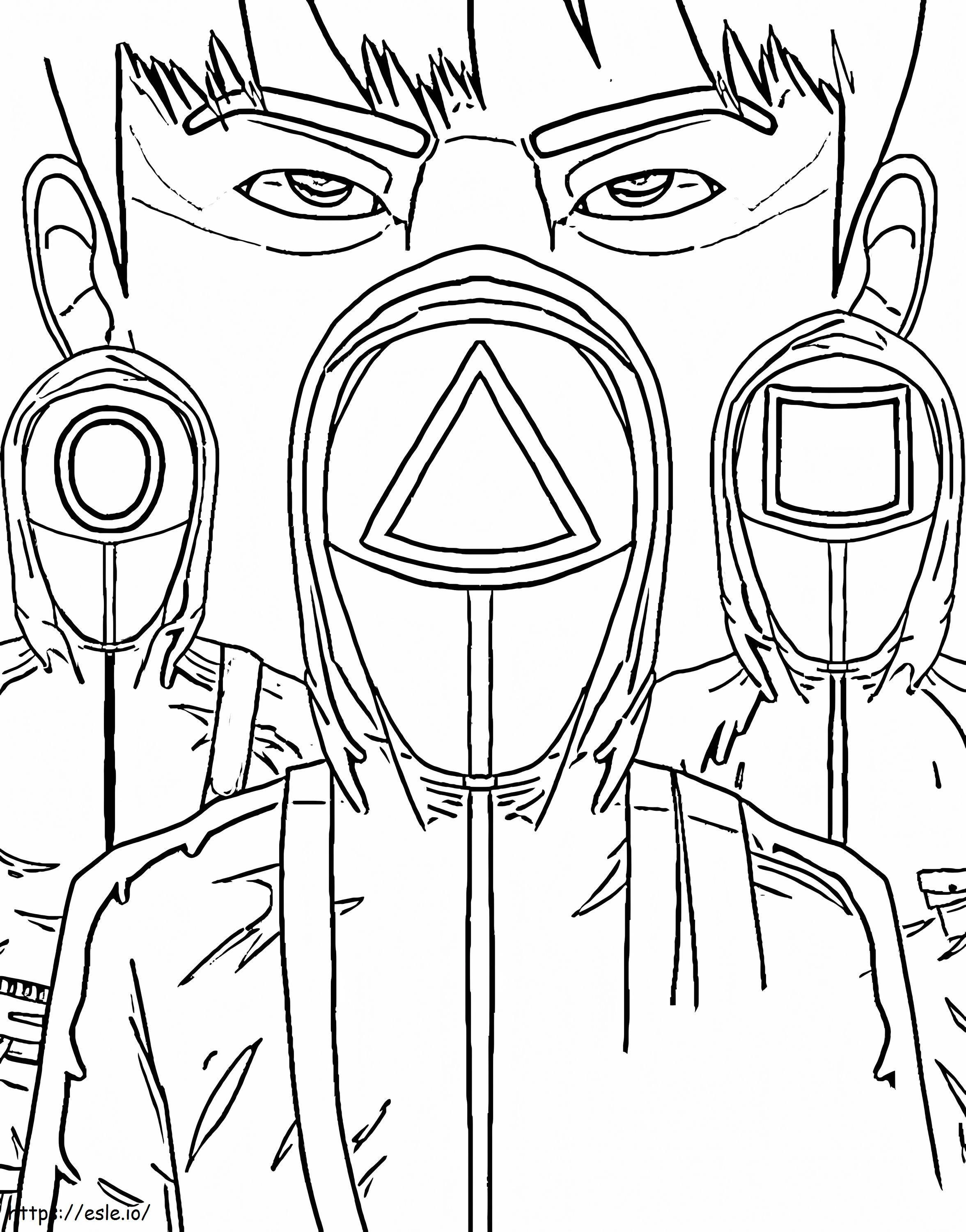 Squid Game Insider coloring page