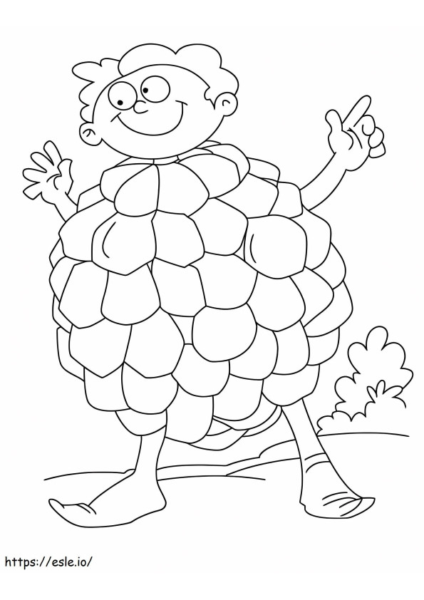 Boy Dressed As Custard Apple