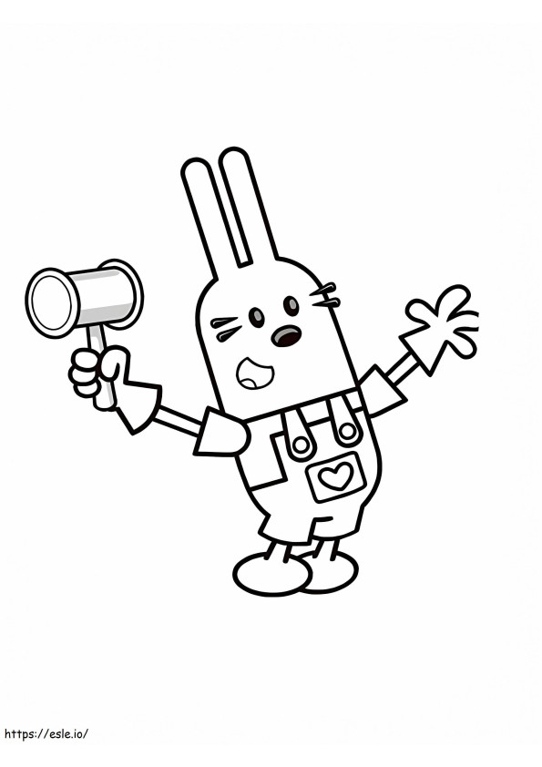 Widget From Wow Wow Wubbzy coloring page