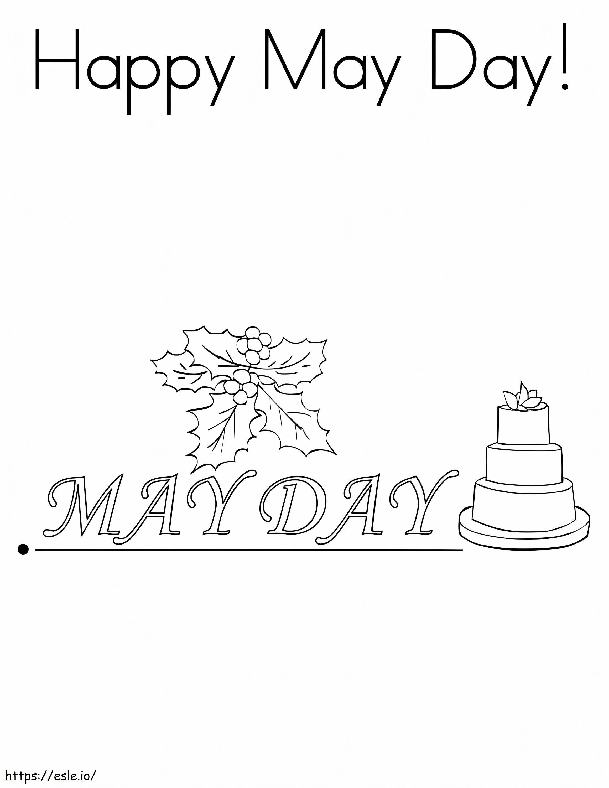 May Day 2 coloring page