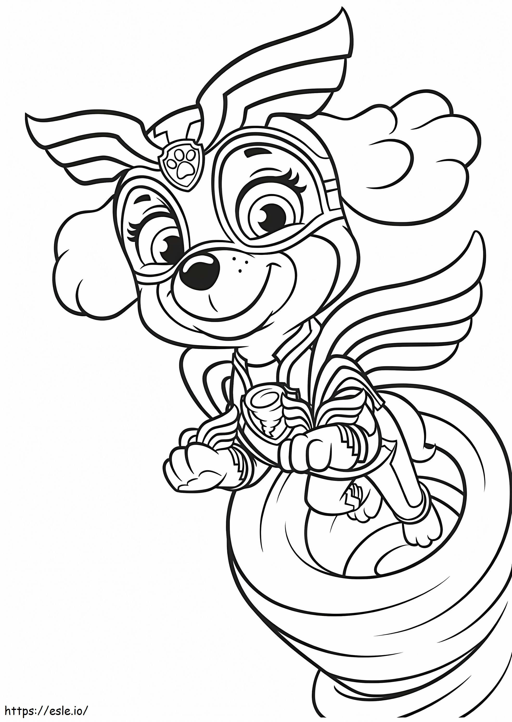 Skye Mighty Pups coloring page