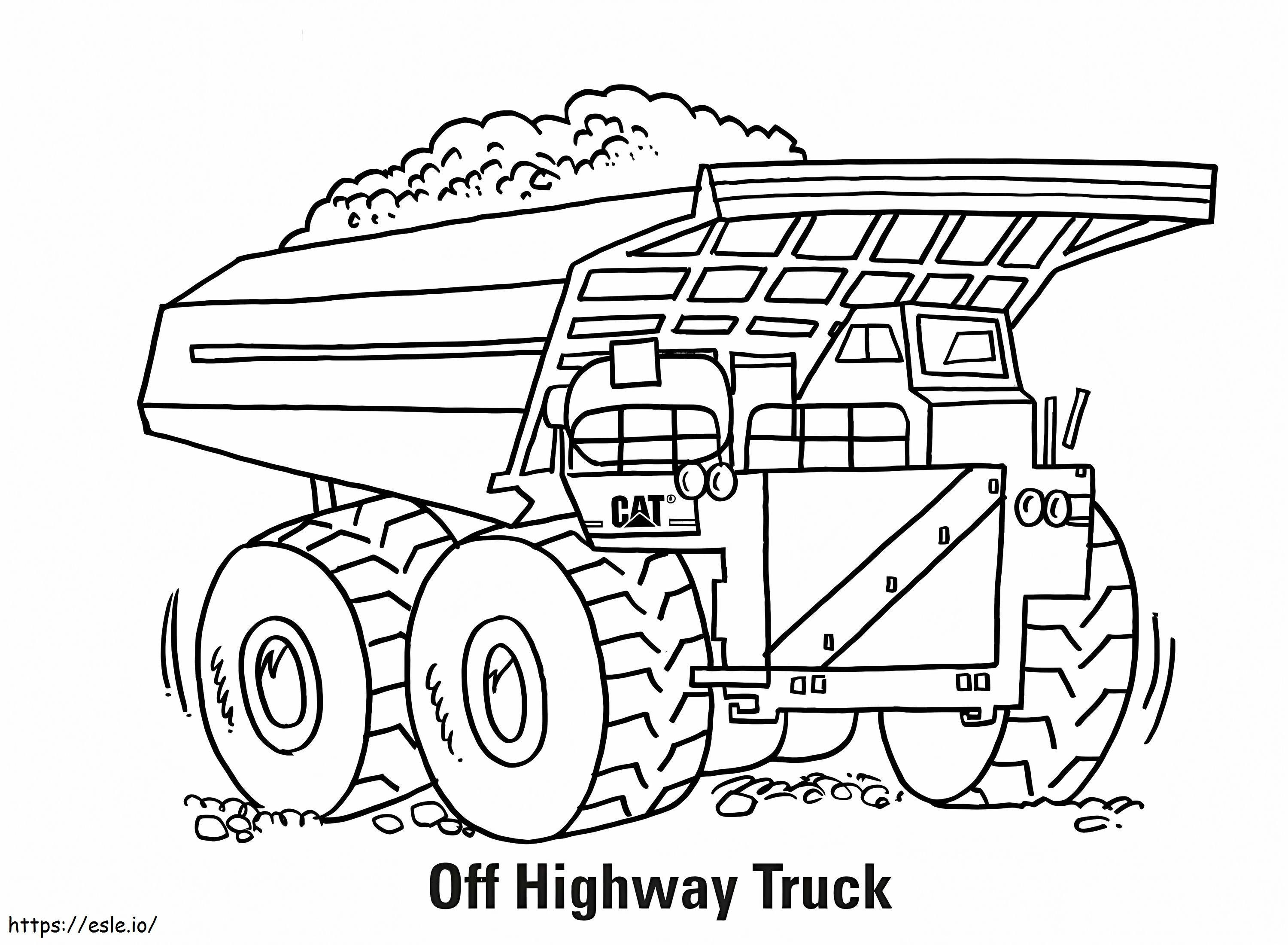 Off Road Truck coloring page
