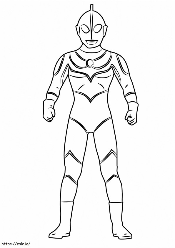 Ultraman Jack coloring page