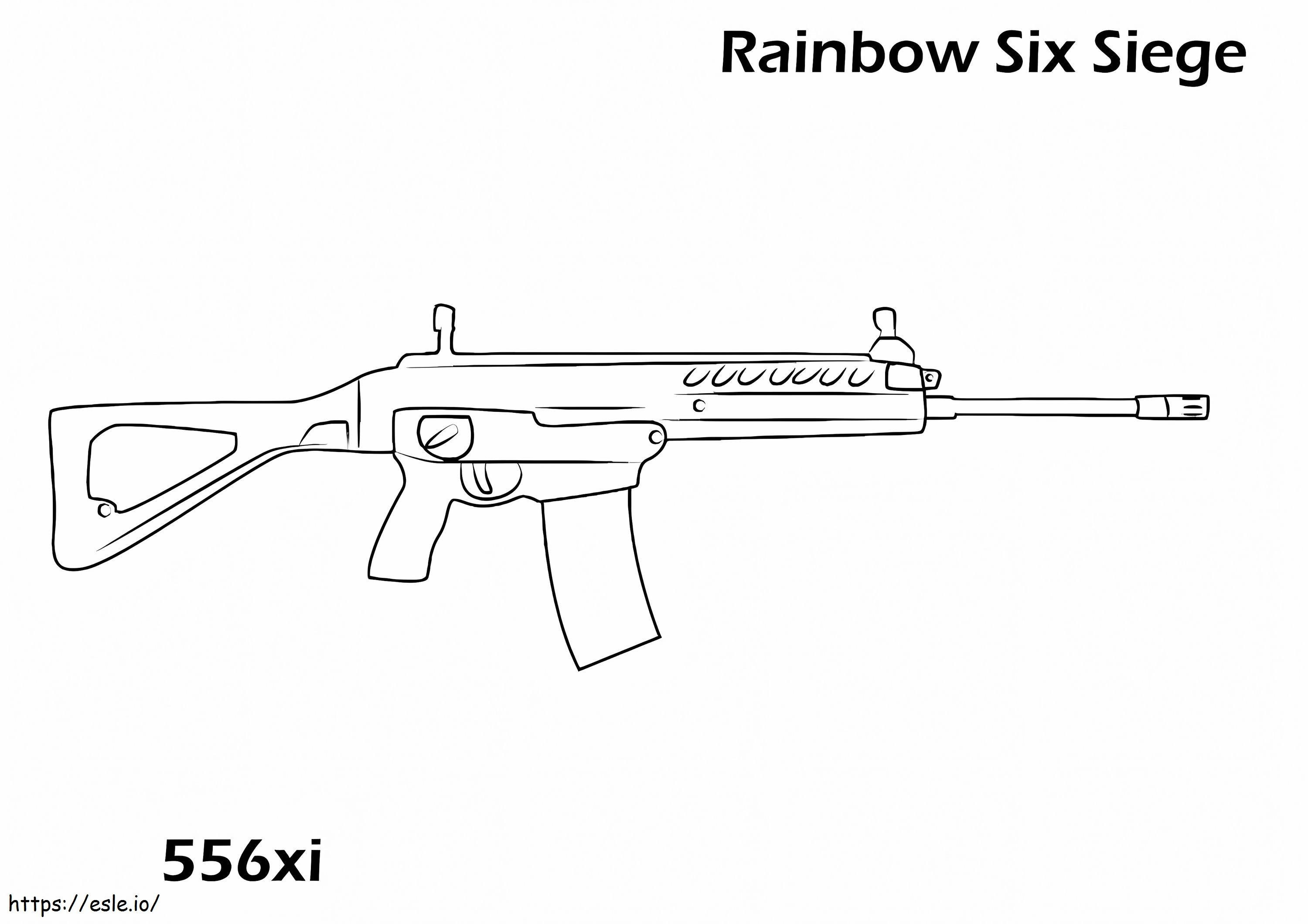 556Xi Rainbow Six Belegering kleurplaat kleurplaat