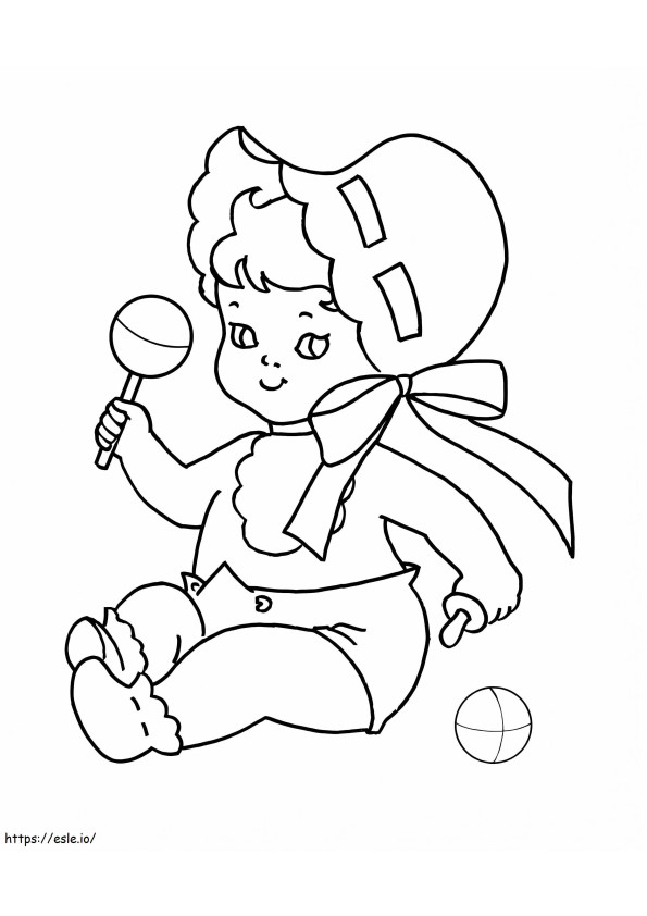 Printable Baby coloring page