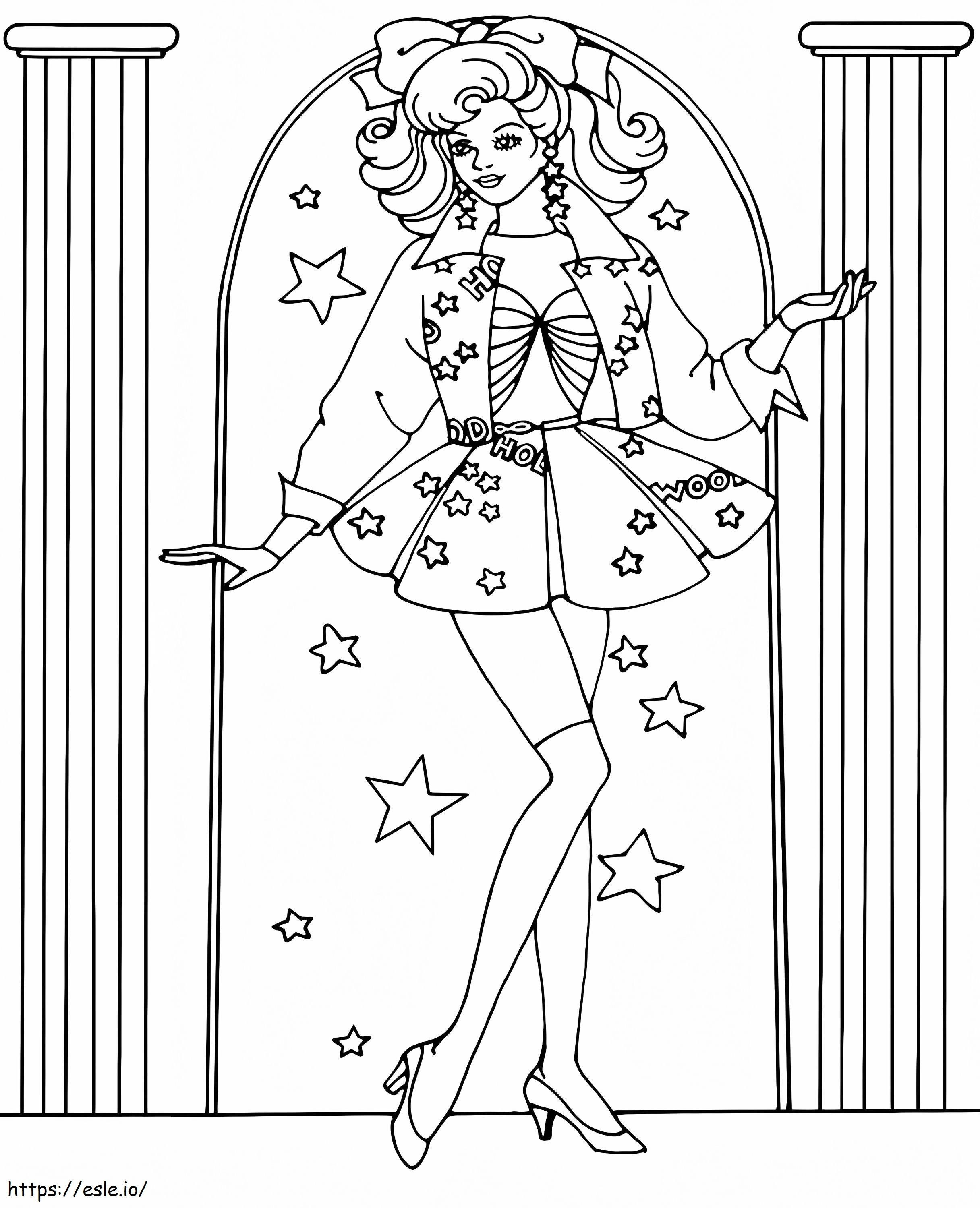 Barbie Is Awesome coloring page