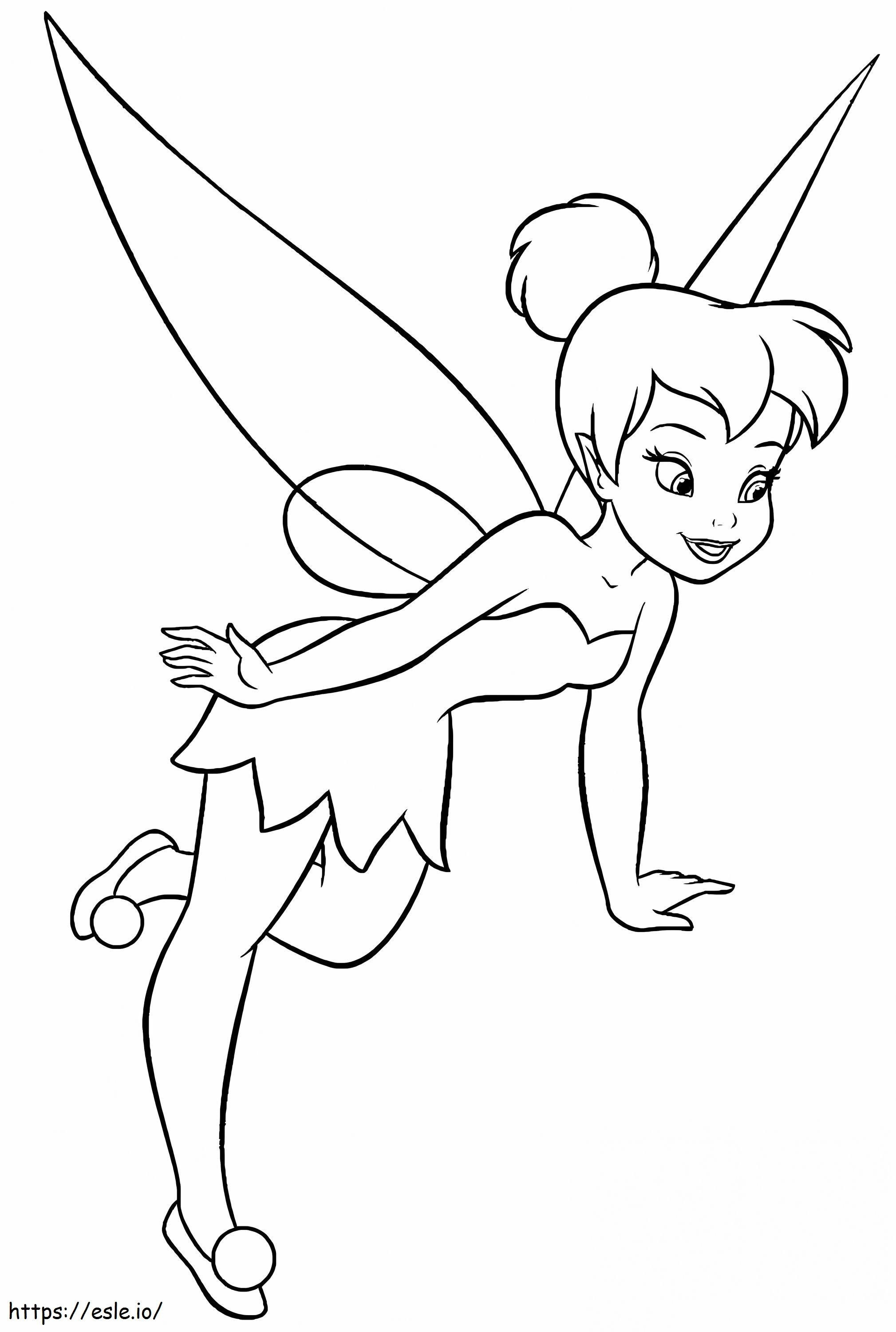 Funny Tinkerbell coloring page