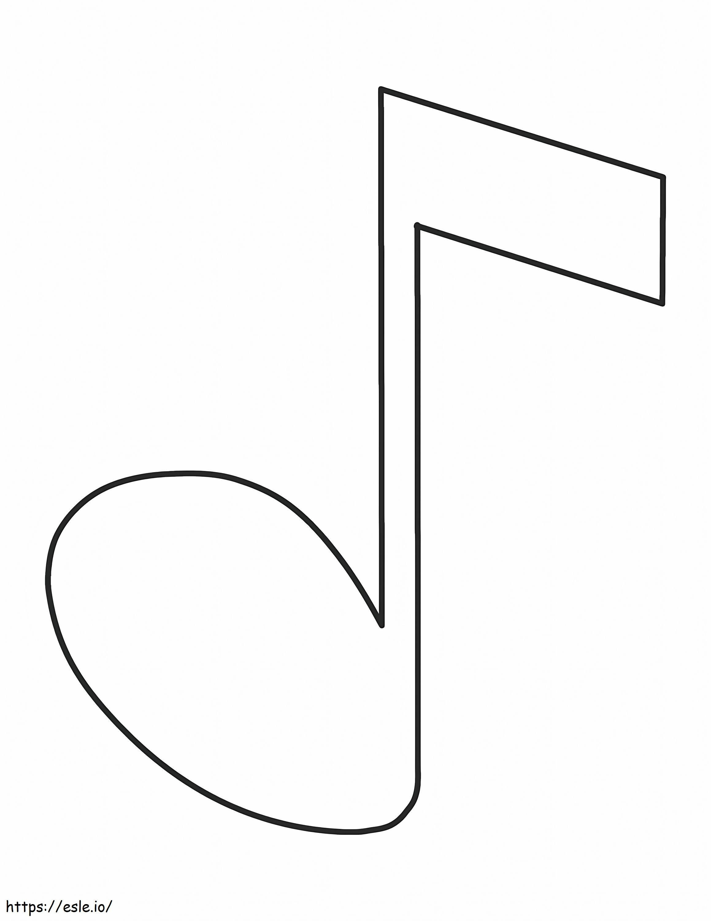 Music Notes 8 coloring page