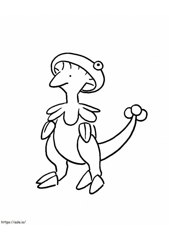 Pokemon Brelooma 3 kolorowanka