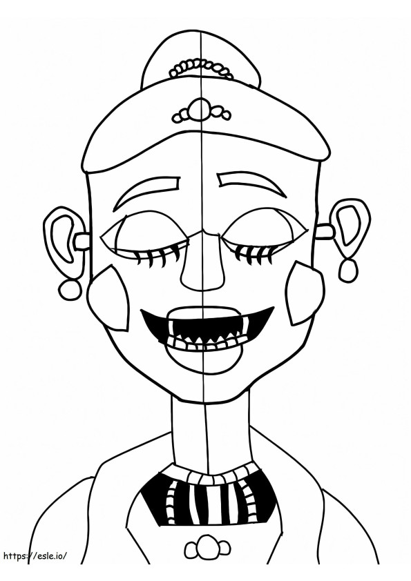 FNAF Front coloring page