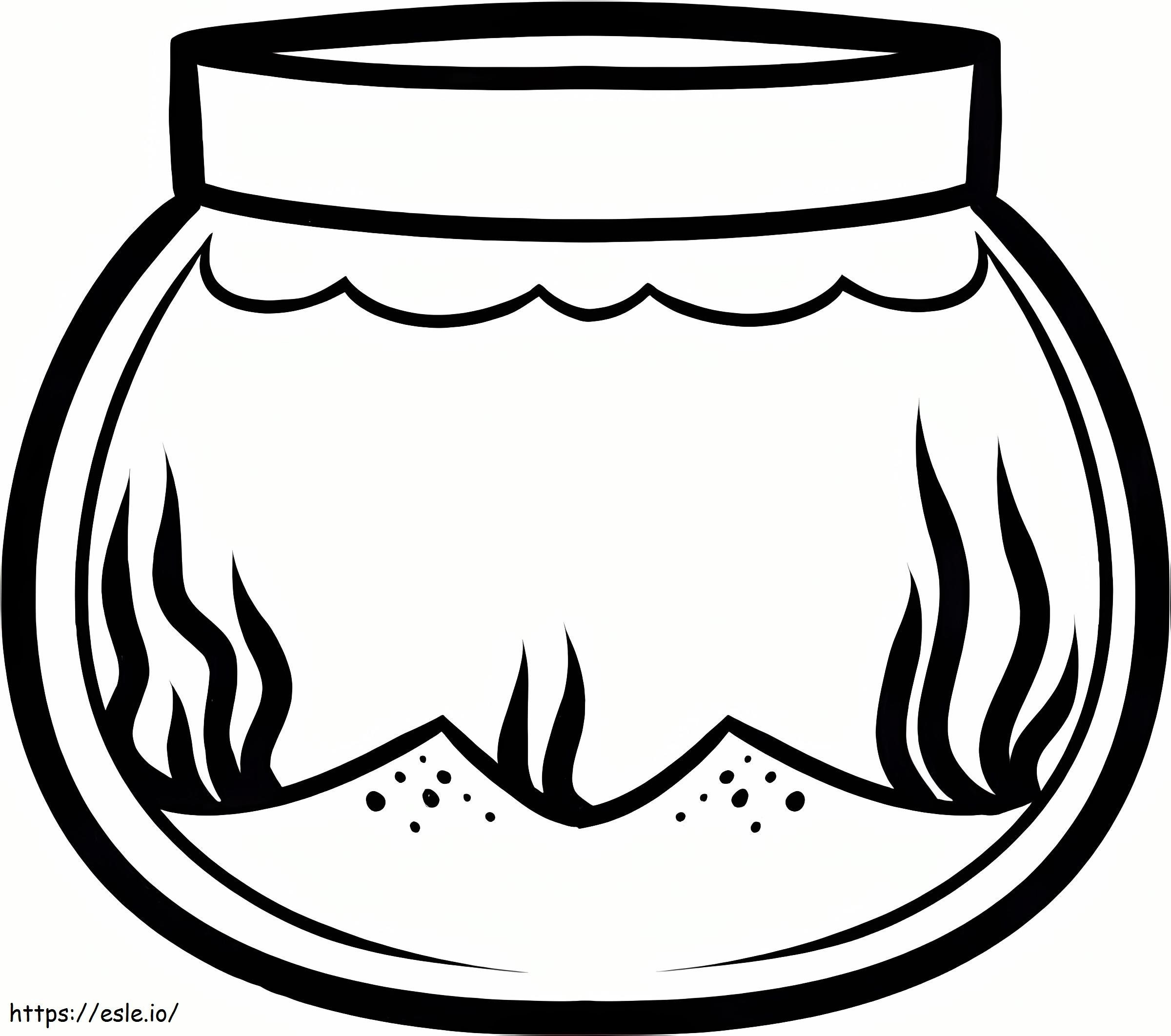 Empty Fish Bowl coloring page