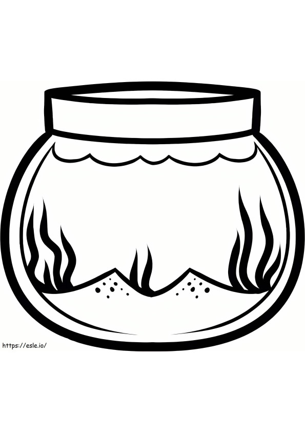 Empty Fish Bowl coloring page