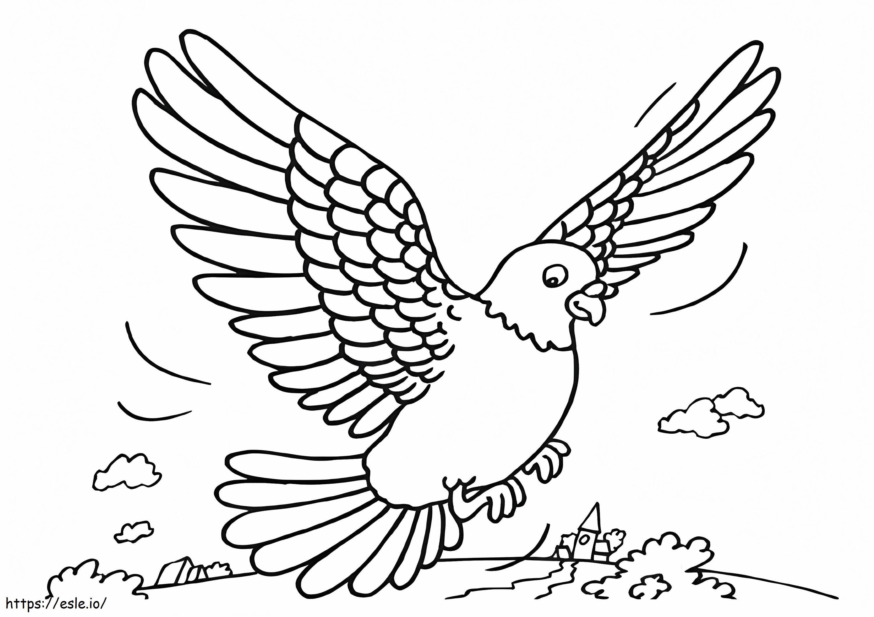 Rock Pigeon Coloring Page - Printable