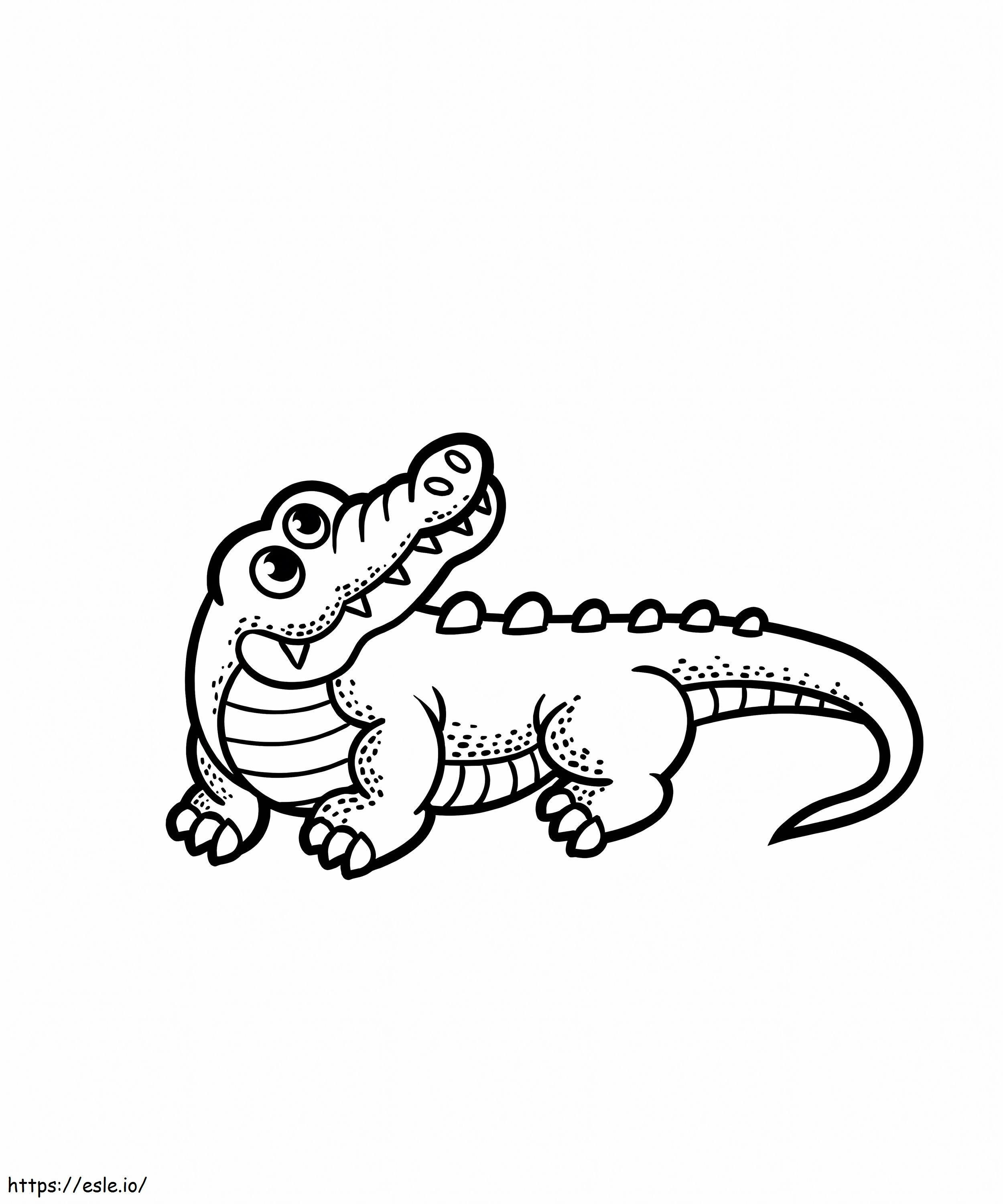 Coloriage Crocodile parfait à imprimer dessin
