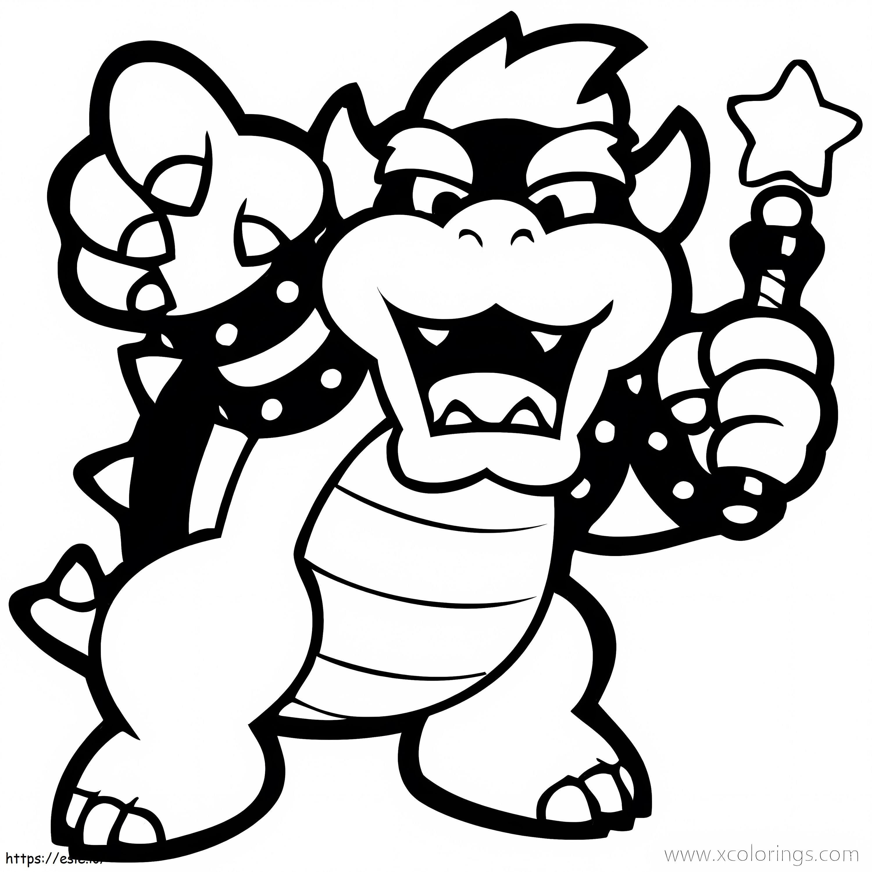 Bowser 7 coloring page