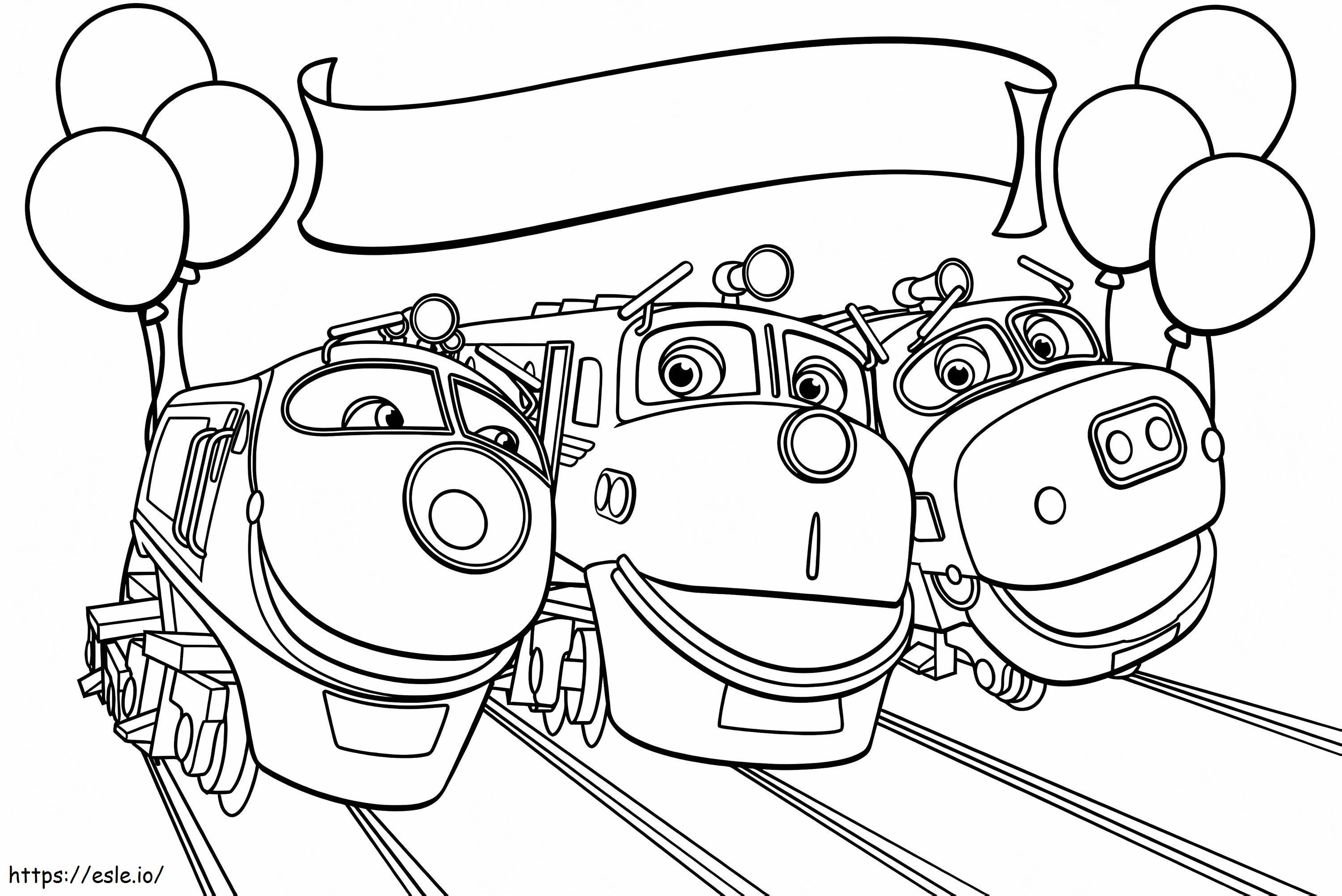 Chuggington Characters coloring page