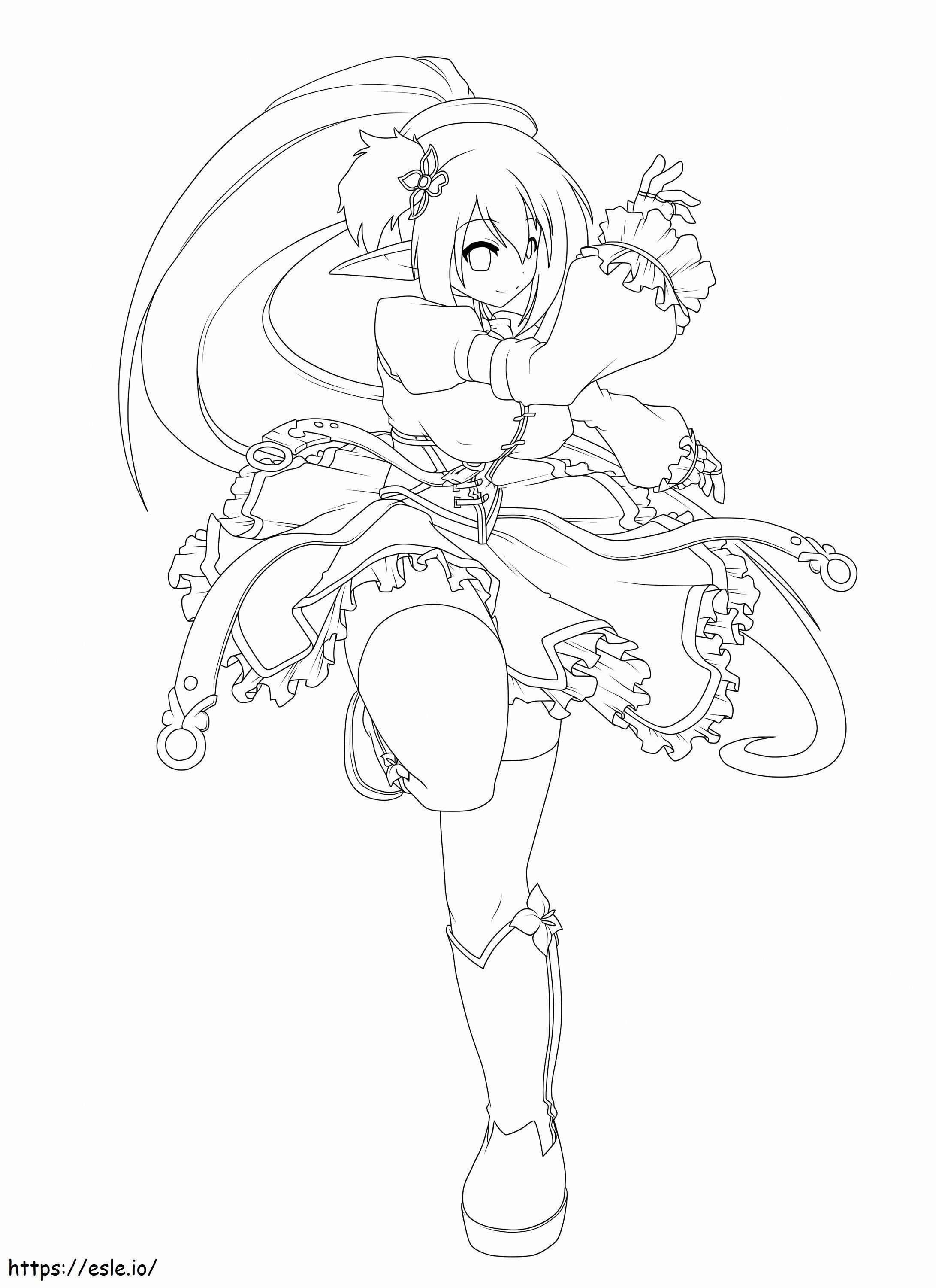 Rena Elsword coloring page