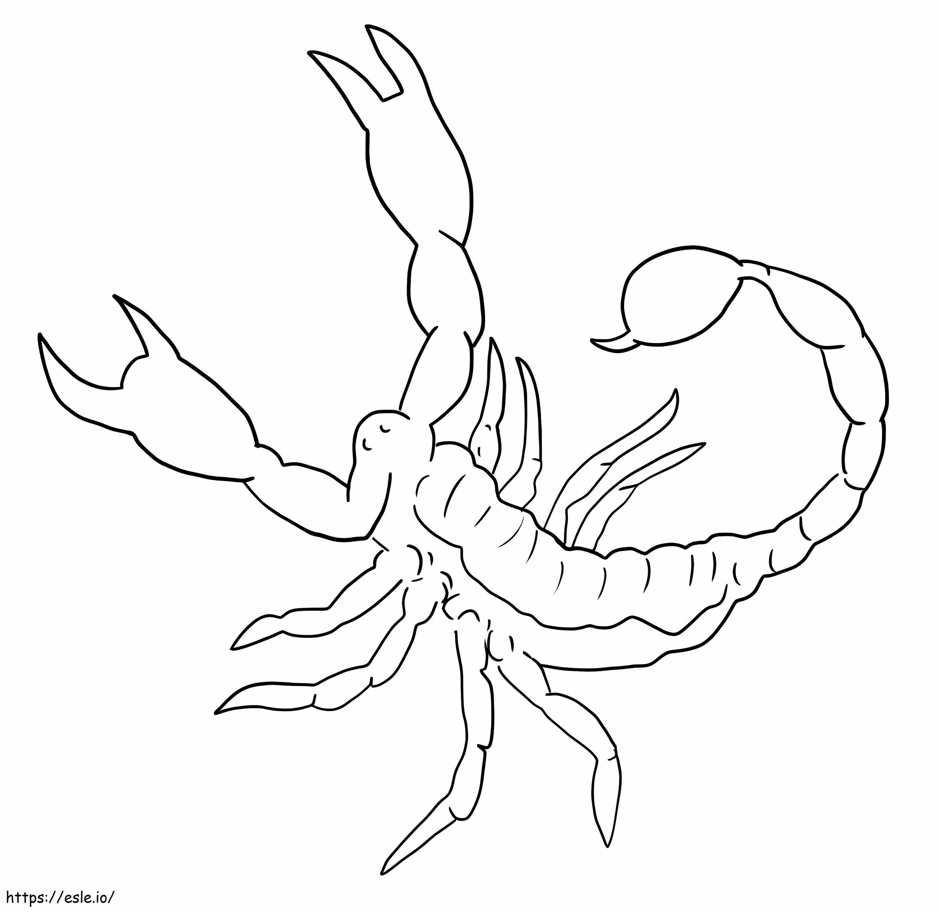 Druckbarer Skorpion ausmalbilder