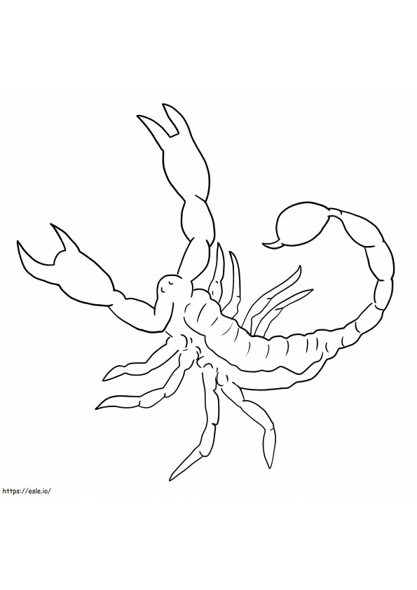 Printable Scorpion coloring page