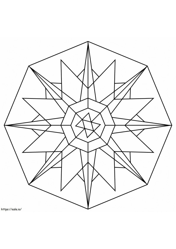 Kaleidoscope 1 coloring page