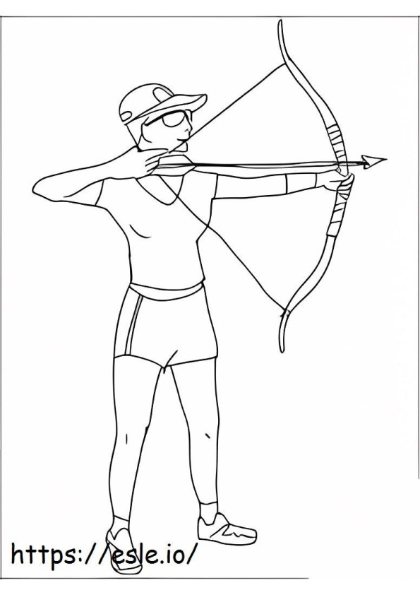 Target Archery coloring page