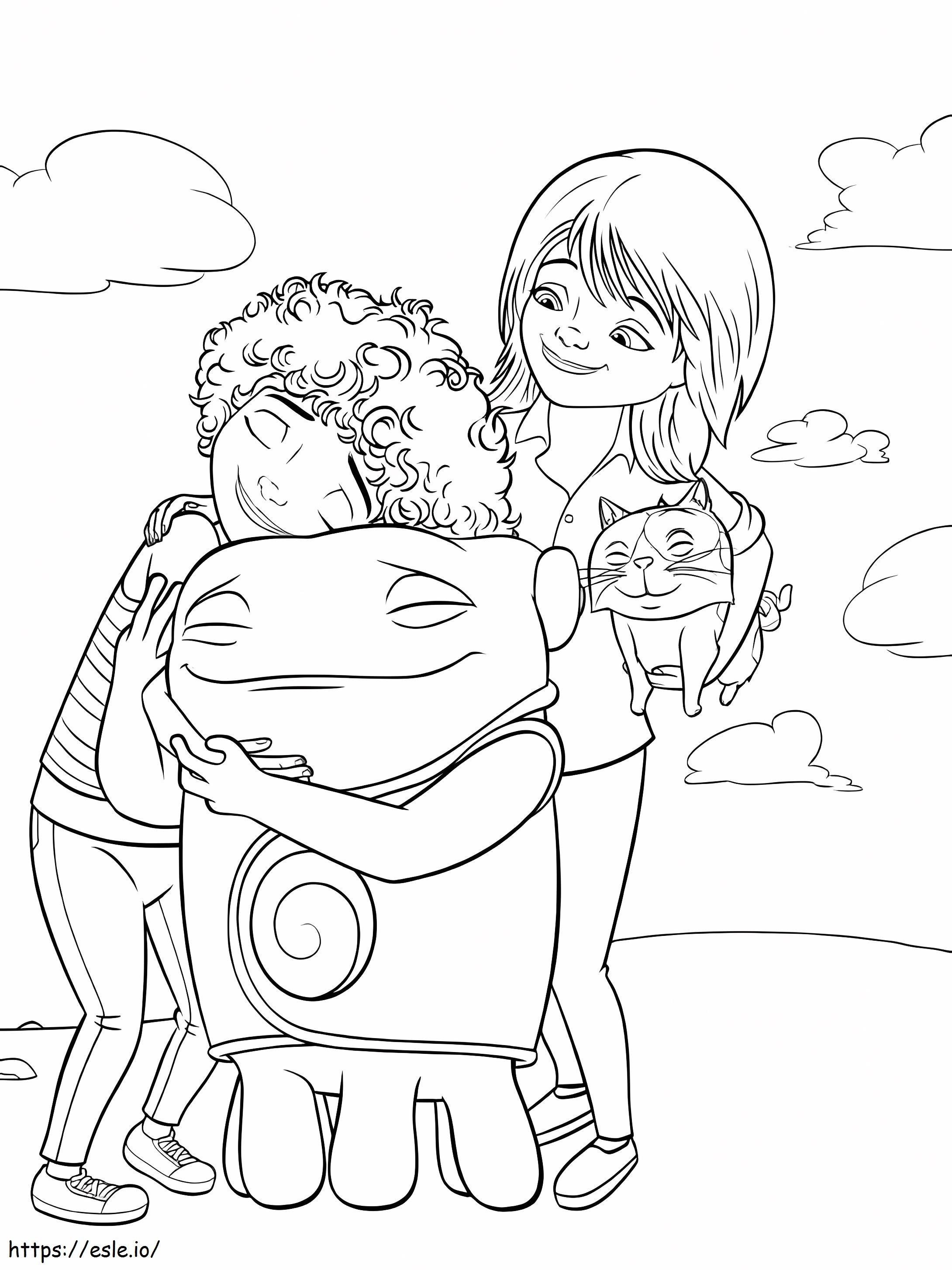 Home Cartoon Characters coloring page