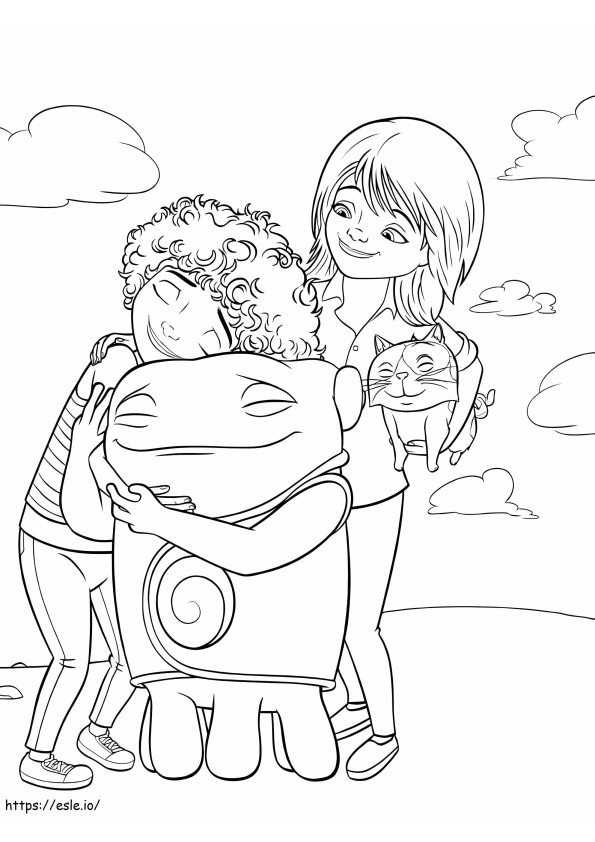 Home Cartoon Characters coloring page