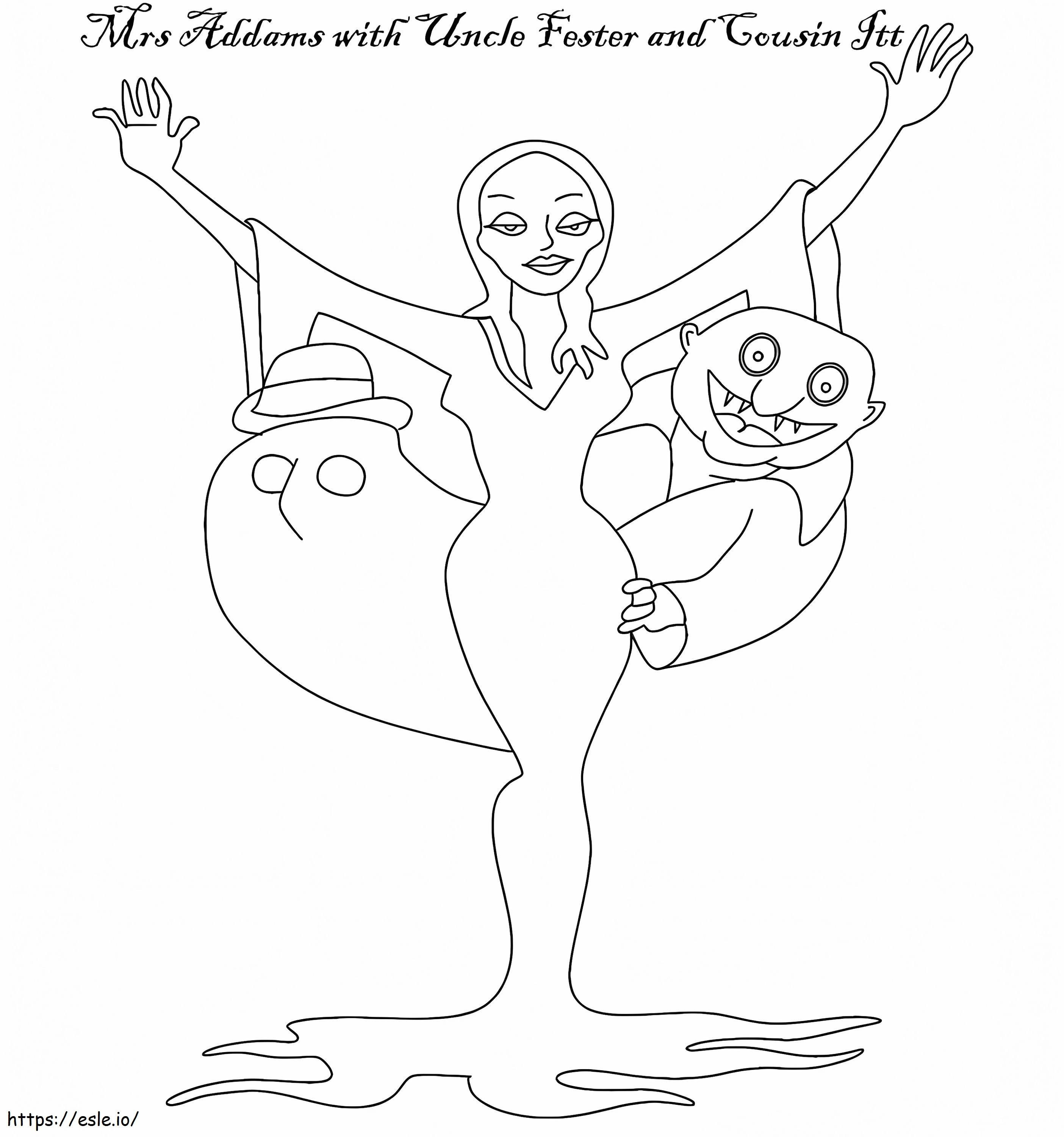 The Addams Family 5 coloring page