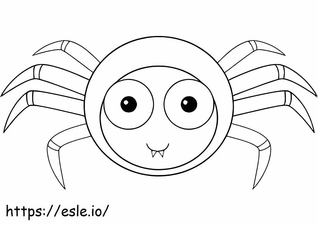 Desen animat păianjen de colorat