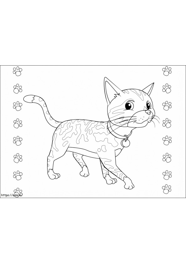 Rosa Cat From Fireman Sam coloring page