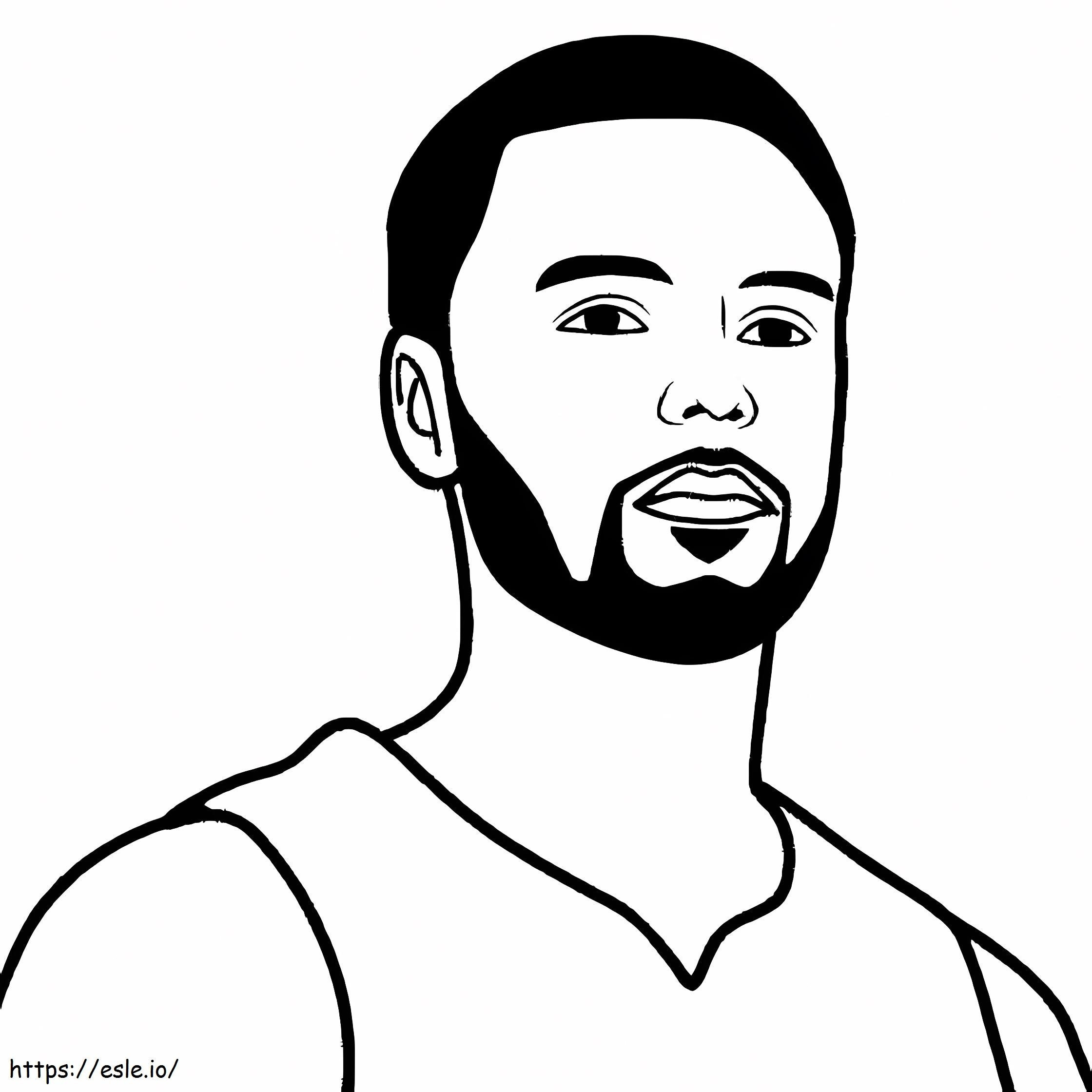 Free Printable Stephen Curry coloring page