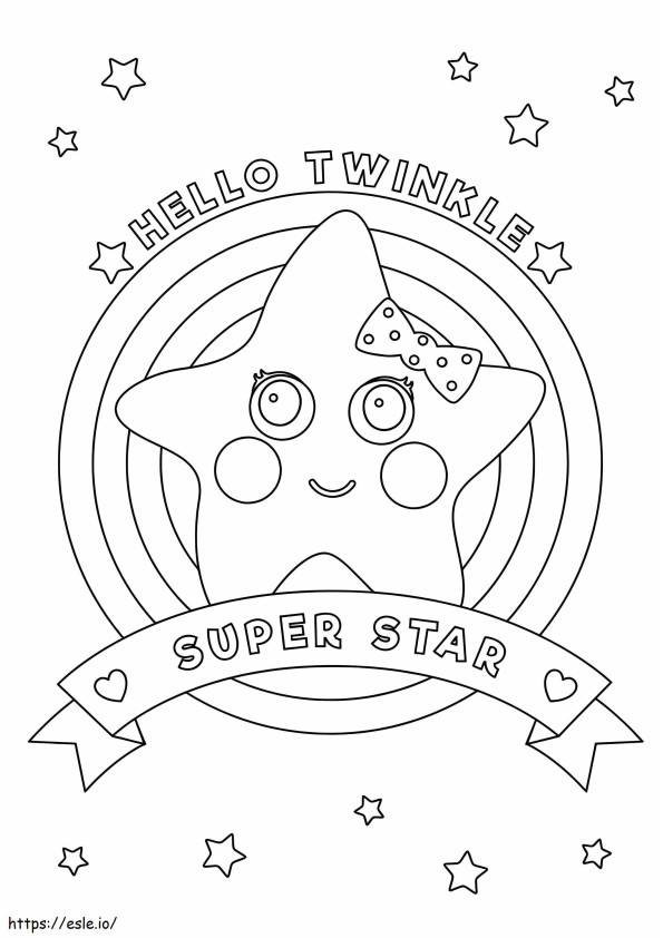 Twinkle From Little Baby Bum coloring page