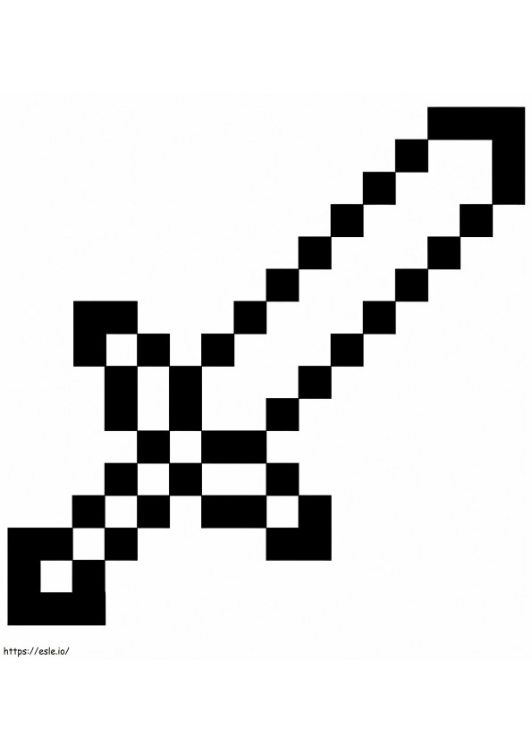 Minecraft Sword värityskuva
