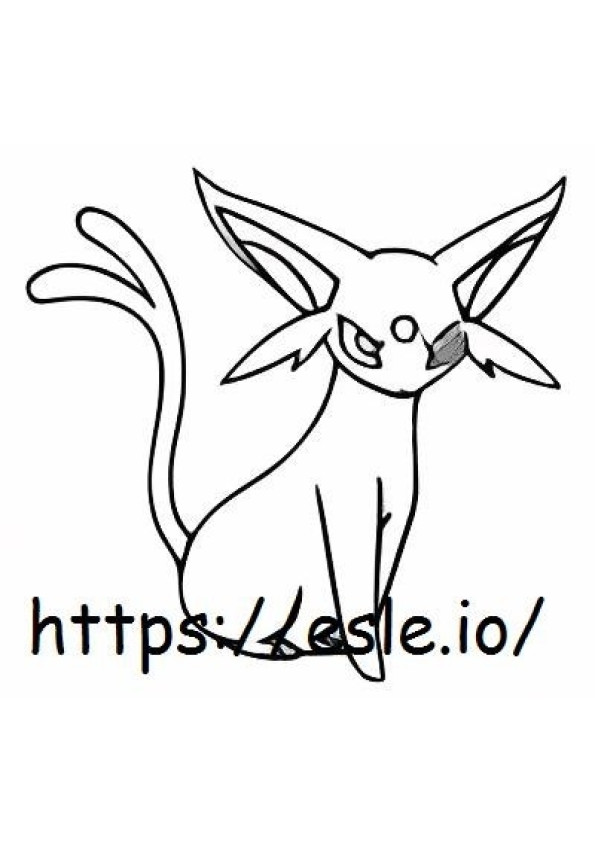 Espeon coloring page