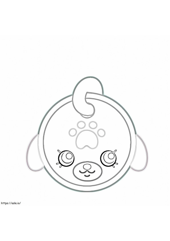 Waggy Tag Shopkin coloring page