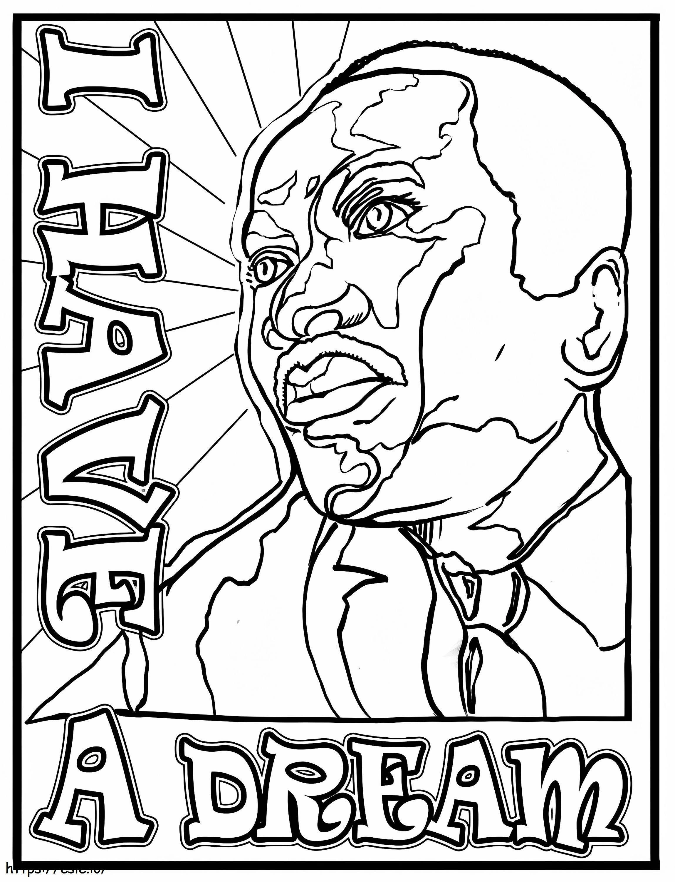 Coloriage Martin Luther King Jr. 13 à imprimer dessin