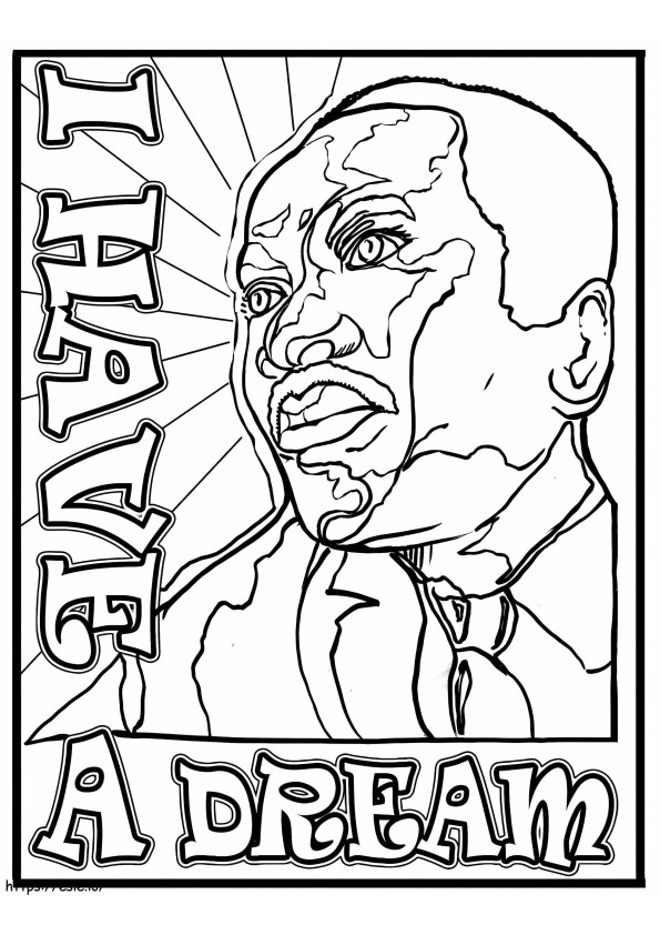 Coloriage Martin Luther King Jr. 13 à imprimer dessin