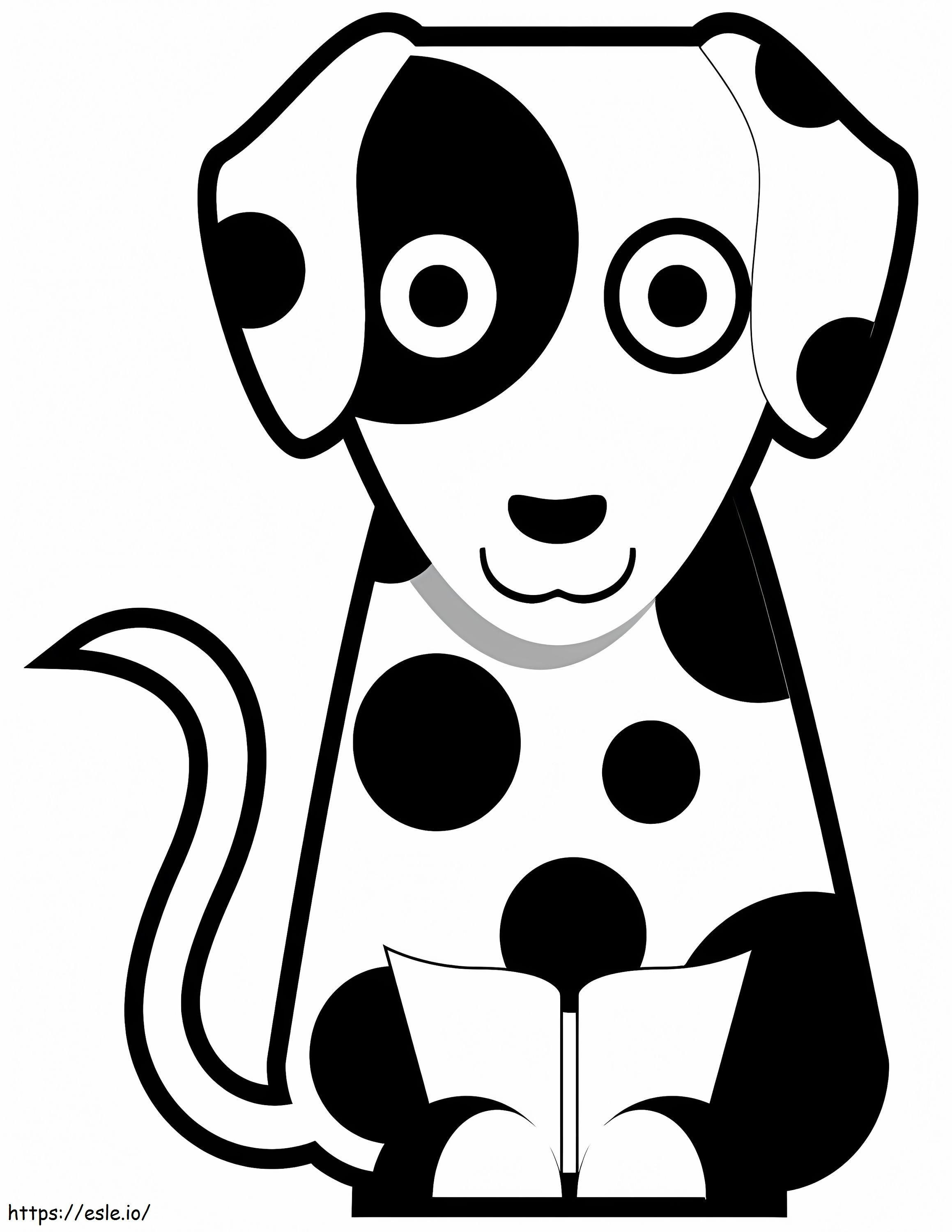 Anak Anjing Dalmatian Gambar Mewarnai