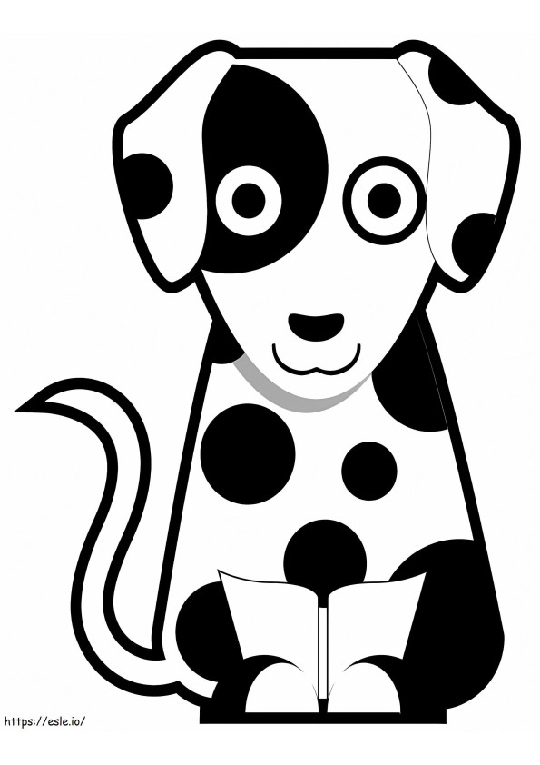 Anak Anjing Dalmatian Gambar Mewarnai