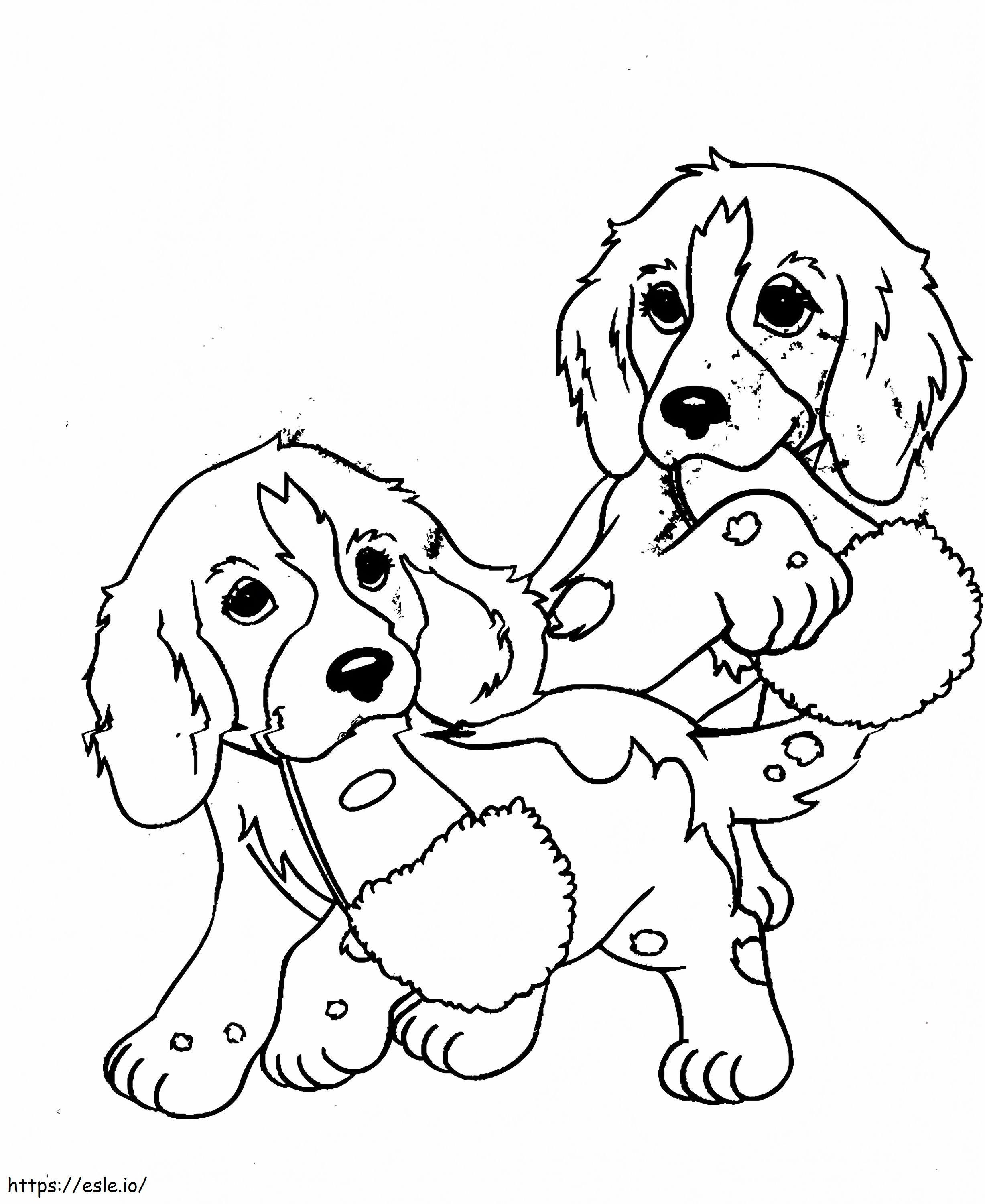 Puppy 4 coloring page