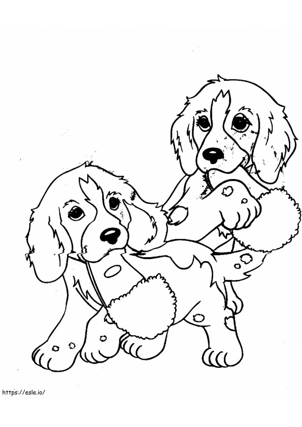 Puppy 4 coloring page
